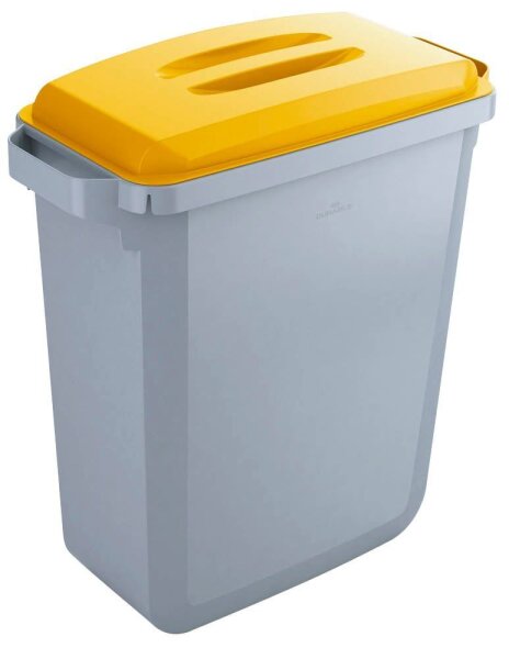 DURABLE Durabin 60 Mülleimer 60,0 l grau, gelb, 1 St.