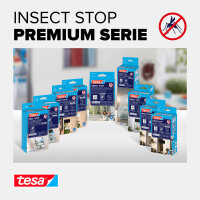 tesa Fliegengitter Insect Stop Moskitonetz COMFORT weiß 2,5 x 12,5 m
