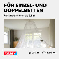 tesa Fliegengitter Insect Stop Moskitonetz COMFORT weiß 2,5 x 12,5 m