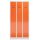 ClassiX Spind feuerrot, lichtgrau X-510134, 3 Schließfächer 87,0 x 50,0 x 180,0 cm