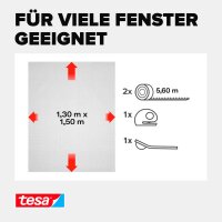 tesa Fliegengitter Insect Stop SUN PROTECT anthrazit 1,3 x 1,5 m
