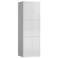 ClassiX Schließfachschrank lichtgrau X-520320, 6...