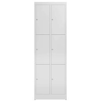 ClassiX Schließfachschrank lichtgrau X-520320, 6...