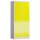 ClassiX Spind lichtgrau, zinkgelb X-515126, 2 Schließfächer 80,0 x 50,0 x 180,0 cm