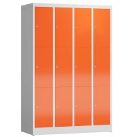 ClassiX Schließfachschrank feuerrot, lichtgrau...