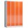ClassiX Schließfachschrank feuerrot, lichtgrau X-520344, 12 Schließfächer 118,5 x 50,0 x 180,0 cm