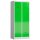ClassiX Spind gelbgrün, lichtgrau X-515125, 2 Schließfächer 80,0 x 50,0 x 180,0 cm
