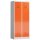 ClassiX Spind feuerrot, lichtgrau X-515124, 2 Schließfächer 80,0 x 50,0 x 180,0 cm
