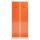 ClassiX Spind feuerrot, lichtgrau X-515124, 2 Schließfächer 80,0 x 50,0 x 180,0 cm