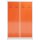 ClassiX Spind feuerrot, lichtgrau X-510444, 2 Schließfächer 118,5 x 50,0 x 180,0 cm
