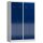 ClassiX Spind enzianblau, lichtgrau X-510441, 2 Schließfächer 118,5 x 50,0 x 180,0 cm