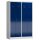 ClassiX Spind enzianblau, lichtgrau X-510441, 2 Schließfächer 118,5 x 50,0 x 180,0 cm