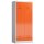 ClassiX Spind feuerrot, lichtgrau X-515424, 1 Schließfach 80,0 x 50,0 x 180,0 cm