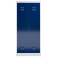 ClassiX Spind enzianblau, lichtgrau X-515421, 1 Schließfach 80,0 x 50,0 x 180,0 cm