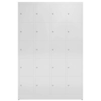 ClassiX Schließfachschrank lichtgrau X-520540, 20 Schließfächer 118,5 x 50,0 x 180,0 cm