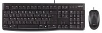 Logitech MK120 Tastatur-Maus-Set kabelgebunden schwarz
