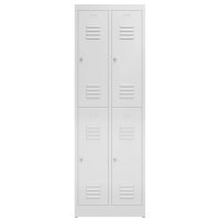ClassiX Spind lichtgrau X-520220, 4 Schließfächer 59,0 x 50,0 x 180,0 cm