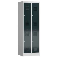 ClassiX Spind anthrazit, lichtgrau X-520228, 4 Schließfächer 59,0 x 50,0 x 180,0 cm