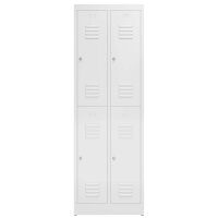 ClassiX Spind signalweiß X-520227, 4 Schließfächer 59,0 x 50,0 x 180,0 cm