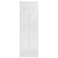 ClassiX Spind signalweiß X-520227, 4 Schließfächer 59,0 x 50,0 x 180,0 cm