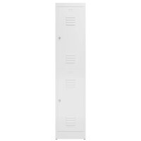 ClassiX Spind signalweiß X-523217, 2 Schließfächer 41,5 x 50,0 x 180,0 cm