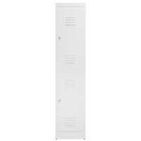 ClassiX Spind signalweiß X-523217, 2 Schließfächer 41,5 x 50,0 x 180,0 cm