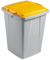 DURABLE Durabin 90 Mülleimer 90,0 l grau, gelb, 1 St.