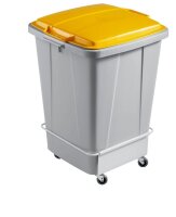 DURABLE Durabin 90 Mülleimer 90,0 l grau, gelb, 1 St.