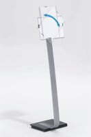 DURABLE Infoständer silber DIN A4 36,5 x 109,0 x...