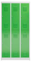 ClassiX Spind gelbgrün, lichtgrau X-520235, 6 Schließfächer 87,0 x 50,0 x 180,0 cm