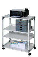 DURABLE System Multi Trolley 88 Bürowagen grau 4...