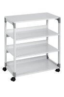 DURABLE System Multi Trolley 88 Bürowagen grau 4 Ebenen 75,0 x 43,2 x 87,9 cm