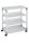 DURABLE System Multi Trolley 88 Bürowagen grau 4 Ebenen 75,0 x 43,2 x 87,9 cm