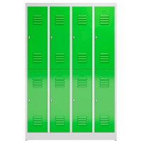 ClassiX Spind gelbgrün, lichtgrau X-520245, 8 Schließfächer 118,5 x 50,0 x 180,0 cm