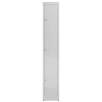 ClassiX Schließfachschrank lichtgrau X-520310, 3...