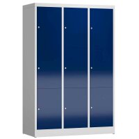 ClassiX Schließfachschrank enzianblau, lichtgrau...