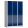 ClassiX Schließfachschrank enzianblau, lichtgrau X-523331, 9 Schließfächer 118,5 x 50,0 x 180,0 cm