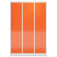 ClassiX Schließfachschrank feuerrot, lichtgrau...