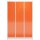 ClassiX Schließfachschrank feuerrot, lichtgrau X-523334, 9 Schließfächer 118,5 x 50,0 x 180,0 cm