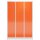 ClassiX Schließfachschrank feuerrot, lichtgrau X-523334, 9 Schließfächer 118,5 x 50,0 x 180,0 cm