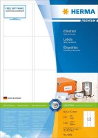 HERMA Etiketten 4266 weiß 63,5 x 72,0 mm, 100 Blatt