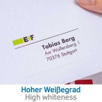 HERMA Etiketten 4267 weiß 99,1 x 33,8 mm, 100 Blatt