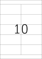 HERMA Etiketten 4281 weiß 105,0 x 50,8 mm, 100 Blatt