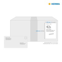 HERMA Etiketten 4398 blau 105,0 x 148,0 mm, 100 Blatt