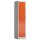 ClassiX Schließfachschrank feuerrot, lichtgrau X-523514, 5 Schließfächer 41,5 x 50,0 x 180,0 cm