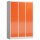 ClassiX Schließfachschrank feuerrot, lichtgrau X-523534, 15 Schließfächer 118,5 x 50,0 x 180,0 cm