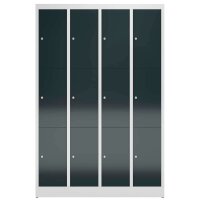 ClassiX Schließfachschrank anthrazit, lichtgrau...