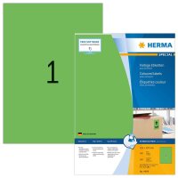 HERMA Etiketten 4404 grün 210,0 x 297,0 mm, 100 Blatt