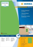 HERMA Etiketten 4404 grün 210,0 x 297,0 mm, 100 Blatt