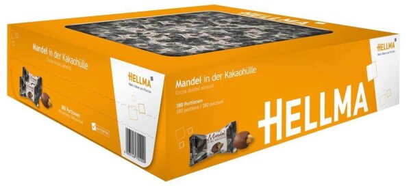 HELLMA Mandel in der Kakaohülle Schokolade 380 St./912,0 g, 380 St.